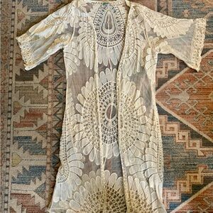 Rebellion Cream Lace Cardigan